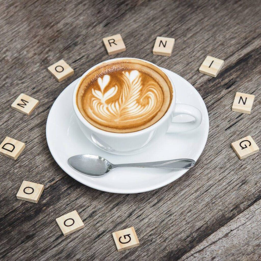 poranek, kawa, wstawanie